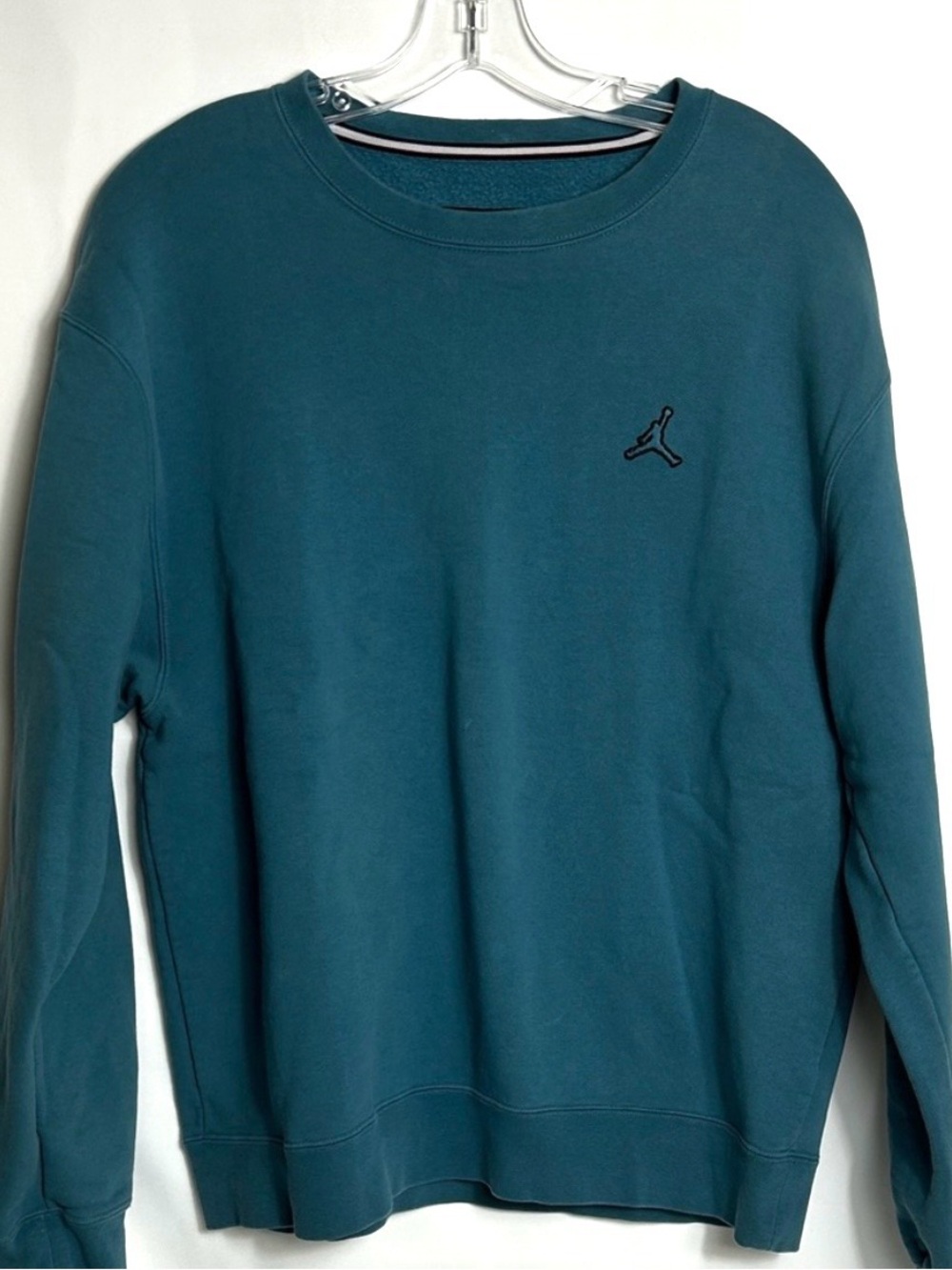 Jordan Men’s Size Large Deep Teal Crewneck Thick Cotton Pullover Sweatshirt